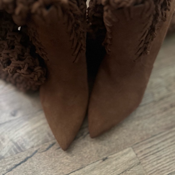 Saint Laurent Suede Twine Niki 105 Boot - Picture 9 of 14